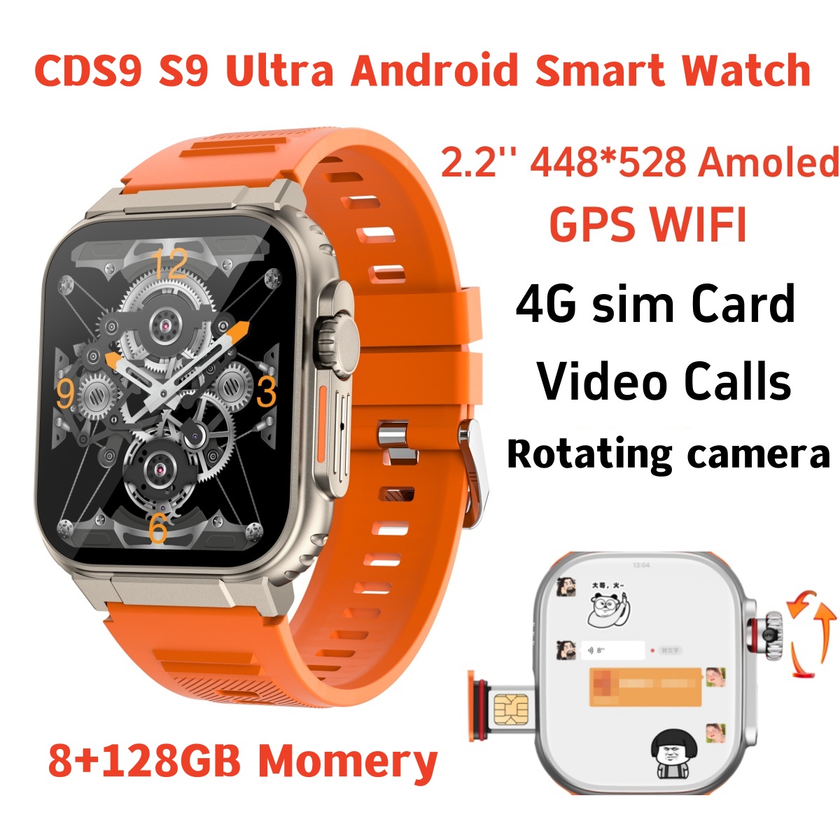 Original S10 Smart Watch 4G/5G - огляд і ціна Fall Detection Watch
