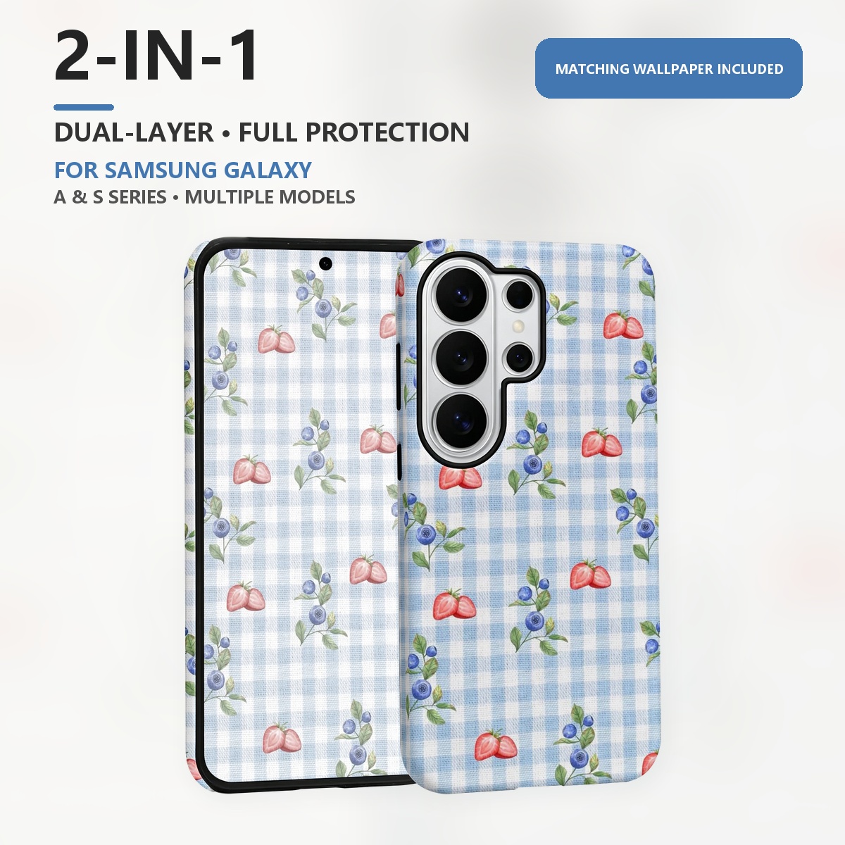 Blueberry Strawberry Gingham 2 - огляд і ціна Samsung Galaxy S24